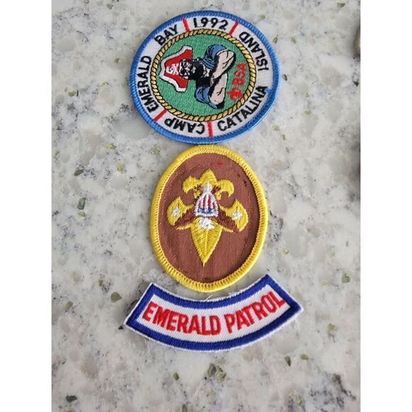 Misc Lot Of 11 Boy Scout Patches ‎ & A Boy Scout Handbook All 1990's Vintage - Picture 7 of 8